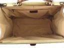 Madrid Croco Look Leather Travel bag - Large Size Brown TL140752
