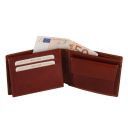 Exclusive 3 Fold Leather Wallet for men With Coin Pocket Honey TL140763