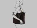 Nina Nappa Leather Tote bag Black TL140893