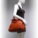 Eleonora Women's Leather Handbag Cognac TL141030