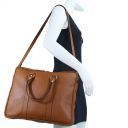 TL Bag Executive Leather bag Темный серо-коричневый TL141077