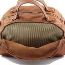 TL Sporty Leather Weekend Bag Dark Taupe TL141149