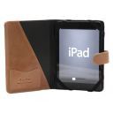 Leather IPad Mini 4 Case With Snap Button Honey TL141171