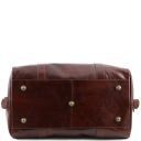 TL Voyager Leather Travel bag With Front Straps - Small Size Cognac TL141249