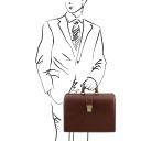 Canova Leather Doctor bag Briefcase 3 Compartments Brown TL141347
