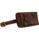 Varsavia Two Compartments Leather Pilot Case With two Wheels Dark Brown TL141533