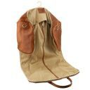 Antigua Reisetasche/Kleidersack aus Leder Dunkelbraun TL141538