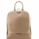 TL Bag Soft Leather Backpack for Women Light Taupe TL141509