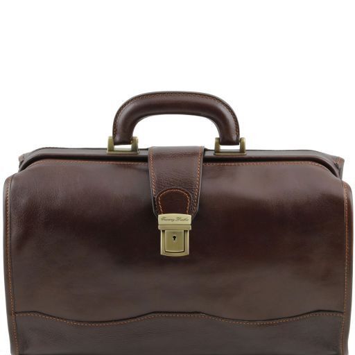 Raffaello Doctor Leather bag Dark Brown TL10077