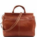 Manchester Weekend Travel Leather bag - Small Size Honey TL141002