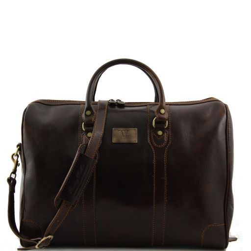 Lussemburgo Дорожная кожаная сумка Темно-коричневый 141024