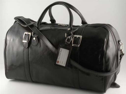 Berlin Travel Leather bag - Large Size Black TL141065