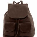 Seoul Рюкзак из мягкой кожи - Малый размер Темно-коричневый TL141508