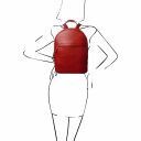 TL Bag Zaino donna in pelle Rosso TL141604