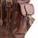 Nara Leather Backpack With Side Pockets Коричневый TL141661