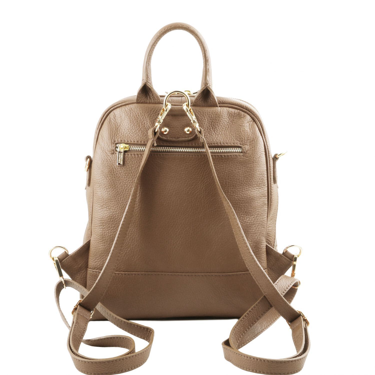 TL Bag Soft Leather Backpack for Women Dark Taupe TL141376