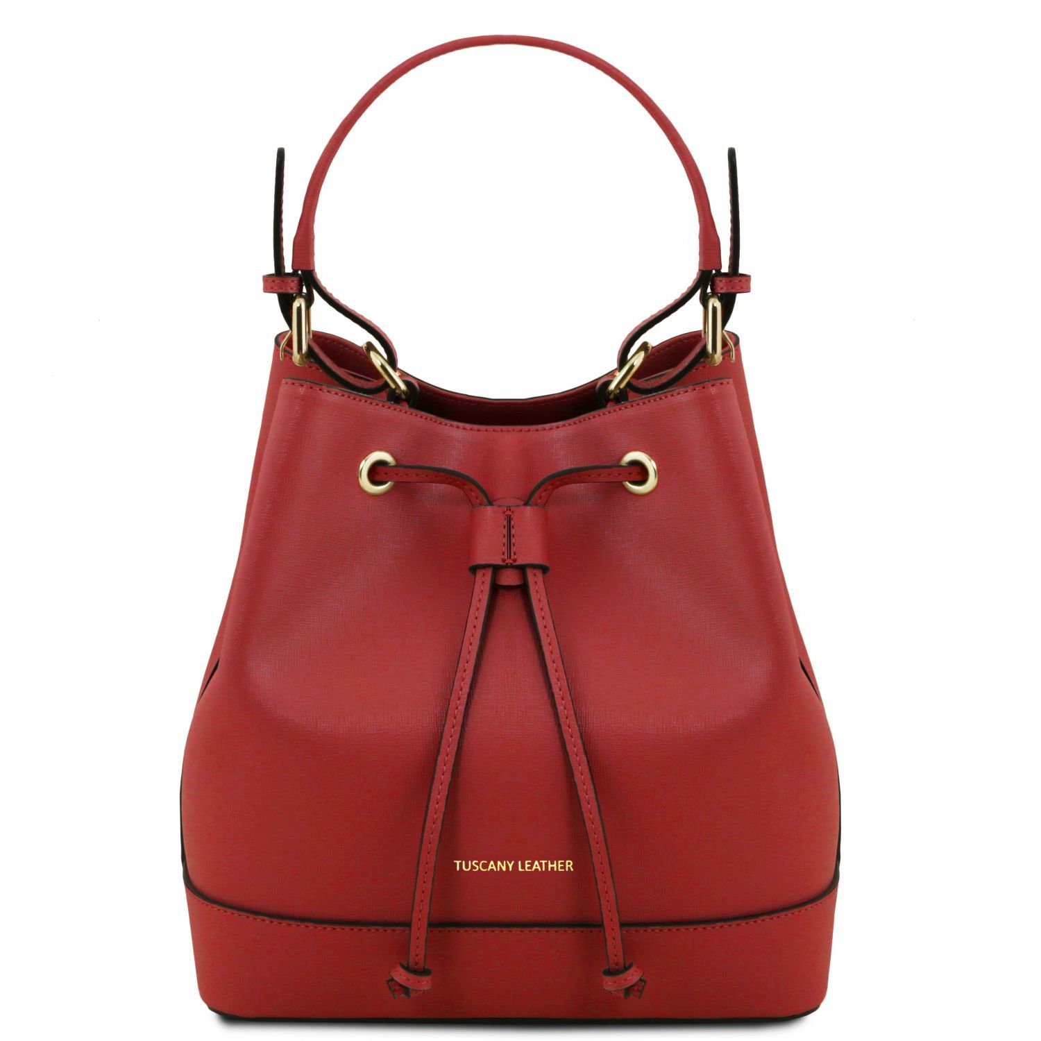 Minerva Saffiano Leather Secchiello bag Red TL141436