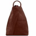 Shanghai Leather Backpack Brown TL140963