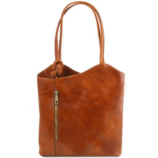 Patty Leather Convertible bag Honey TL141497