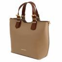 TL Bag Shopping Tasche aus Saffiano Leder Karamell TL141696