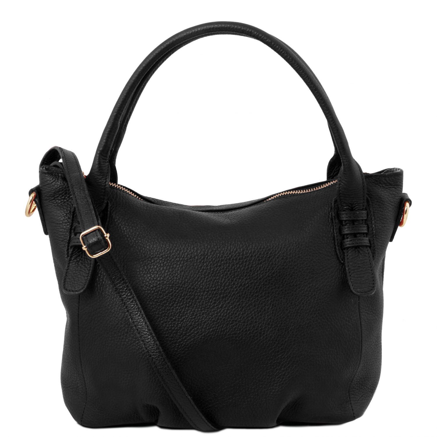 TL Bag Soft Leather Handbag Black TL141705