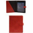Leather IPad Case With Snap Button Orange TL141170