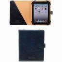 Leather IPad Case With Snap Button Blue TL141170
