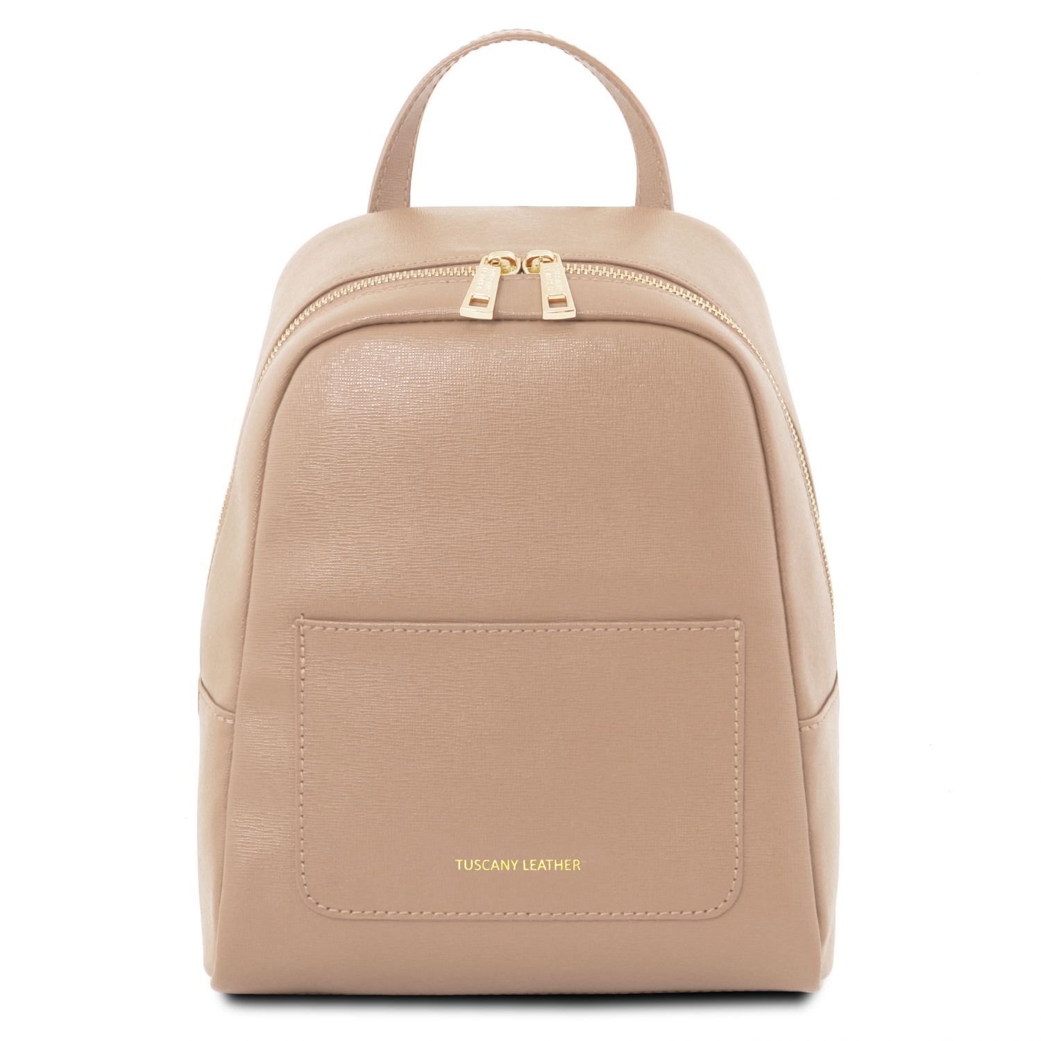 TL Bag Small Saffiano Leather Backpack for Woman Nude TL141701