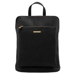 TL Bag Sac à dos Pour Femme en Cuir Souple Noir TL141682