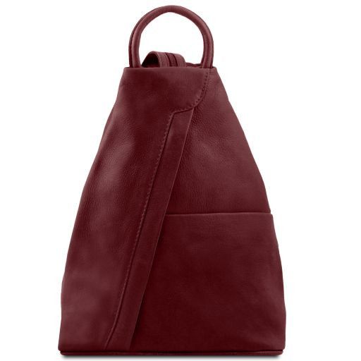 Shanghai Soft Leather Backpack Bordeaux TL140963