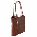 Patty Leather Convertible bag Brown TL141497