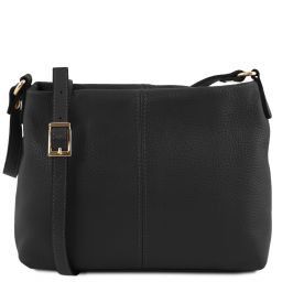 TL Bag Borsa a Tracolla in Pelle Morbida Nero TL141720