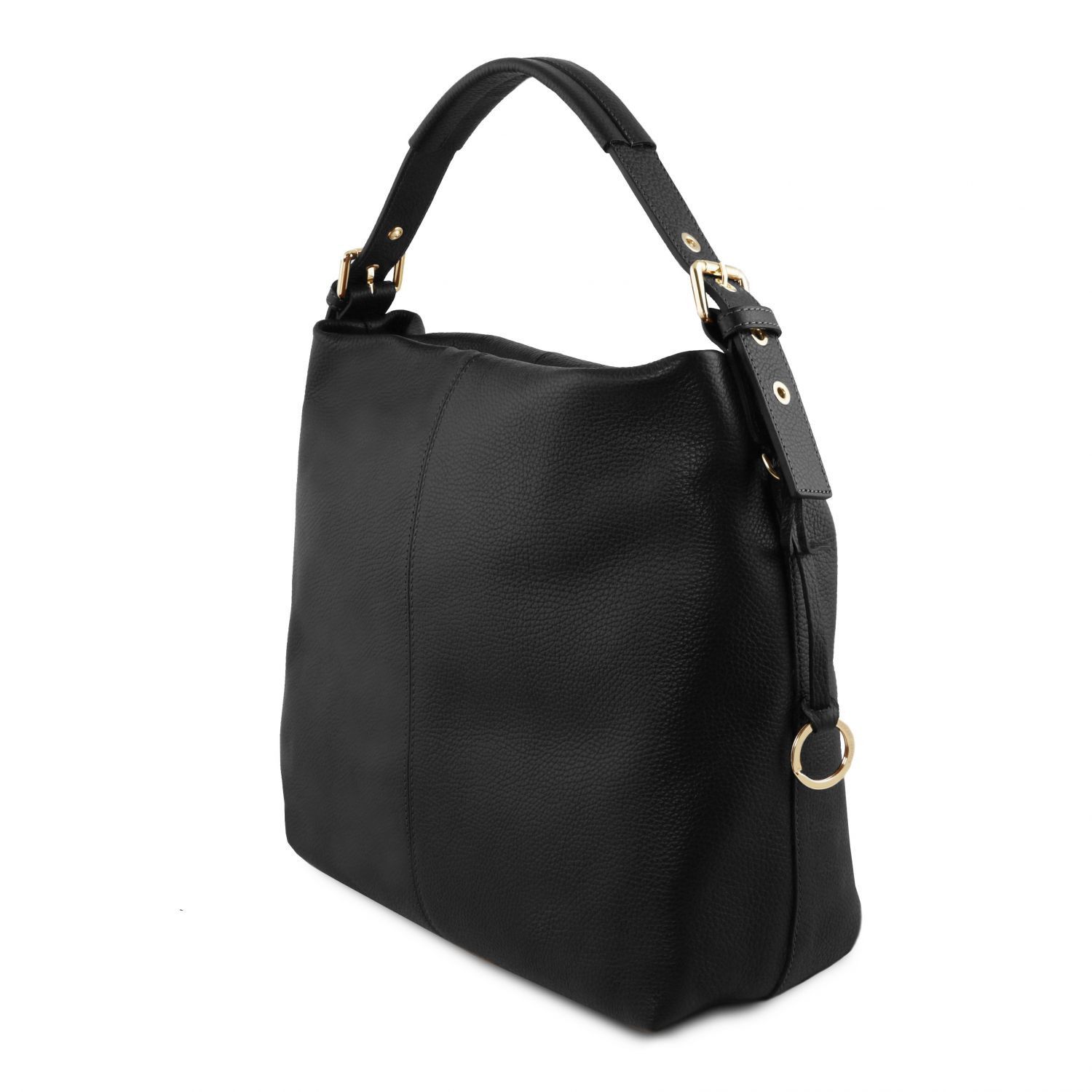 TL Bag Soft Leather Hobo bag Black TL141719
