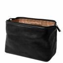 Smarty Leather Toiletry bag - Small Size Black TL141220