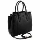 Tulipan Leather Handbag Черный TL141727