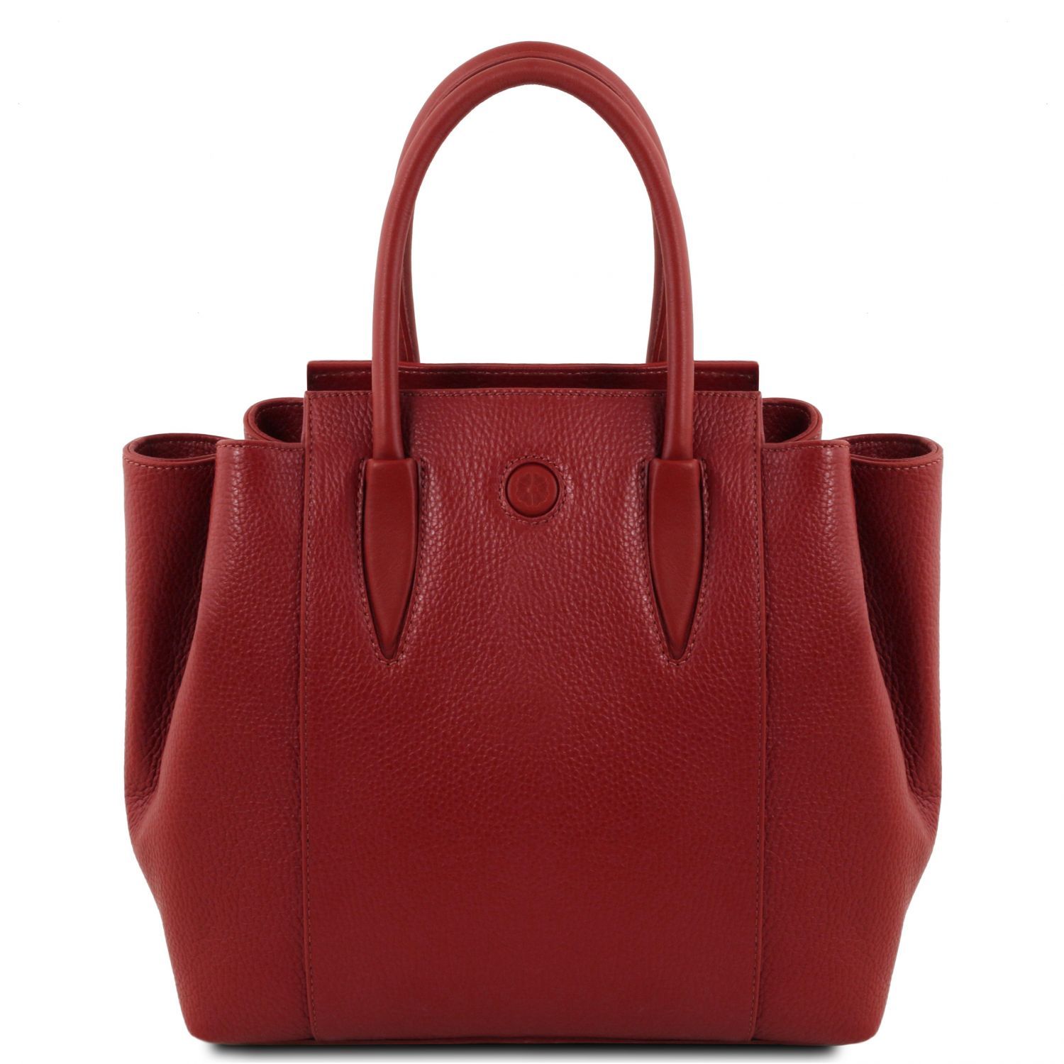 handbag with red interior