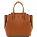 Tulipan Leather Handbag Коньяк TL141727