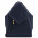 Delhi Leather Backpack Dark Blue TL140962