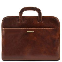 Sorrento Document Leather briefcase Brown TL141022