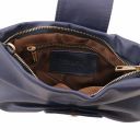 Priscilla Clutch Leather Handbag Dark Blue TL141801