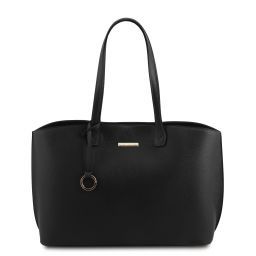 TL Bag Leather Shopping bag Black TL141828