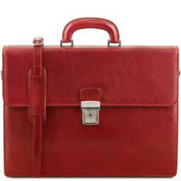 Parma Кожаный портфель на 2 отделения Красный TL141350