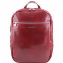 Osaka Кожаный рюкзак для ноутбука с отделением впереди Красный TL141308