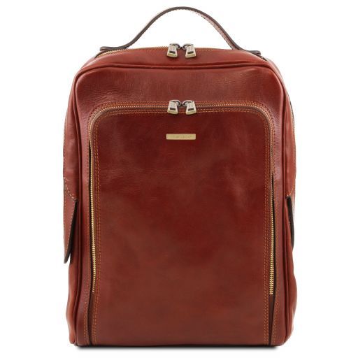 Bangkok Leather Laptop Backpack Brown TL141793