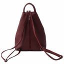 Shanghai Zaino in Pelle Morbida Bordeaux TL141881