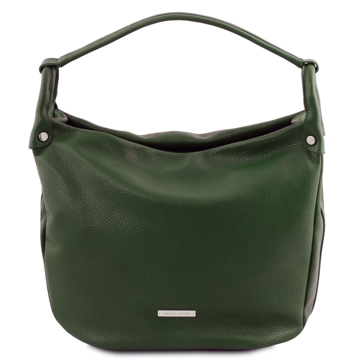 forest green leather bag