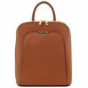 TL Bag Saffiano Leather Backpack for Women Коньяк TL141631
