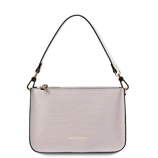 croc print handbag