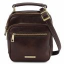 Paul Leather Crossbody Bag Dark Brown TL141916