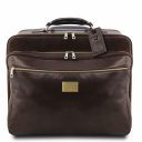 Varsavia Bolso "pilota" en Piel con dos Ruedas Marrón oscuro TL141888
